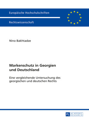 cover image of Markenschutz in Georgien und Deutschland